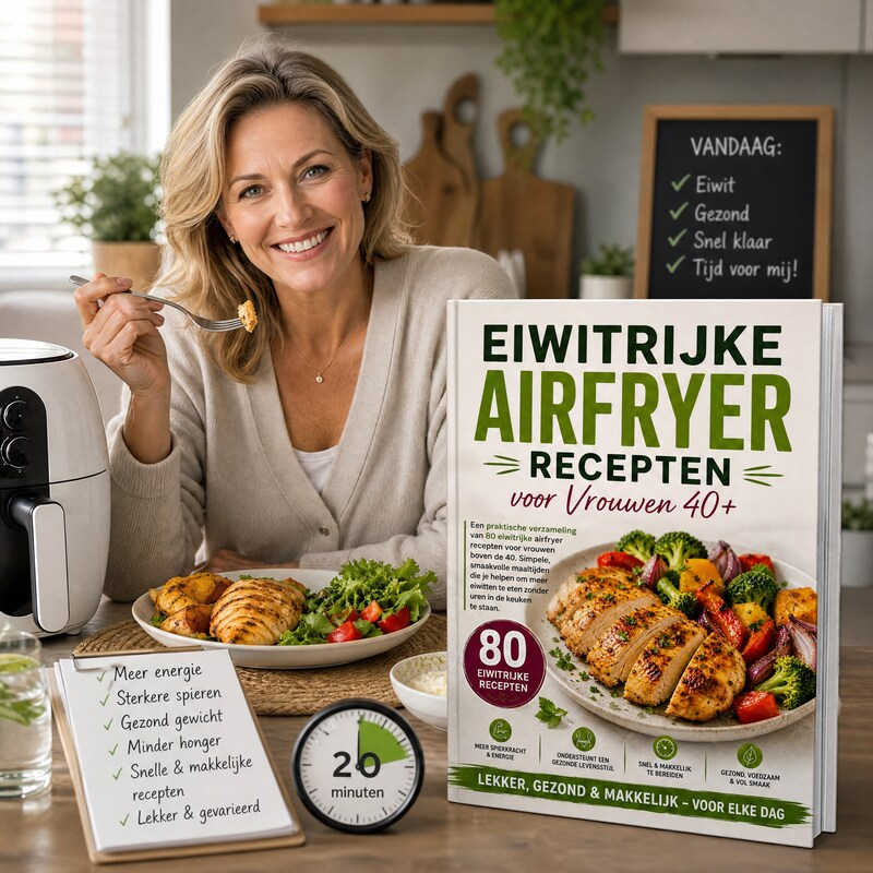 Eiwitrijke Airfryer Recepten voor Vrouwen 40+-cover