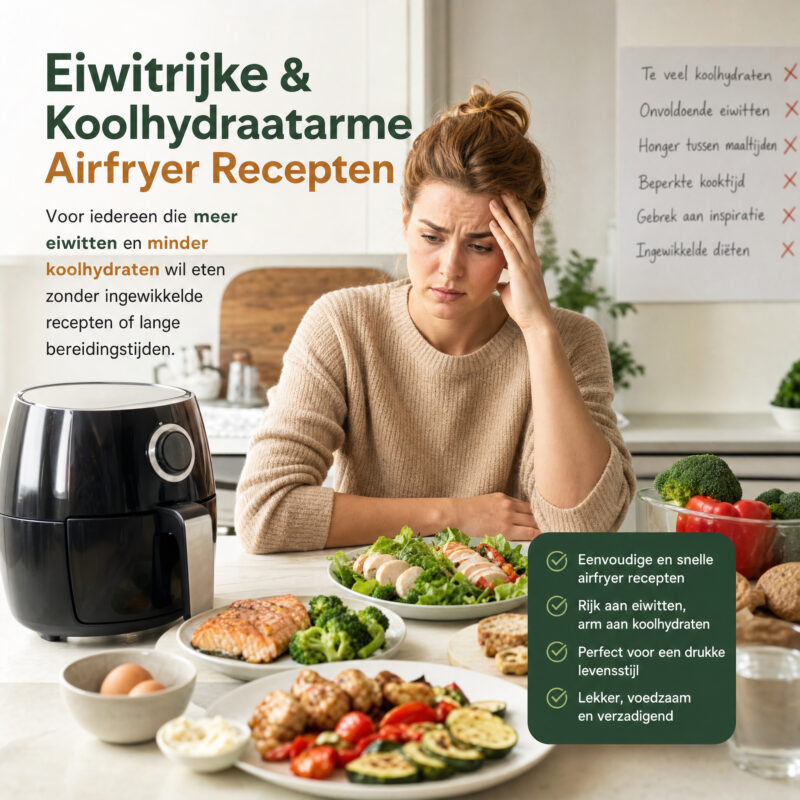 Praktische Airfryer maaltijd