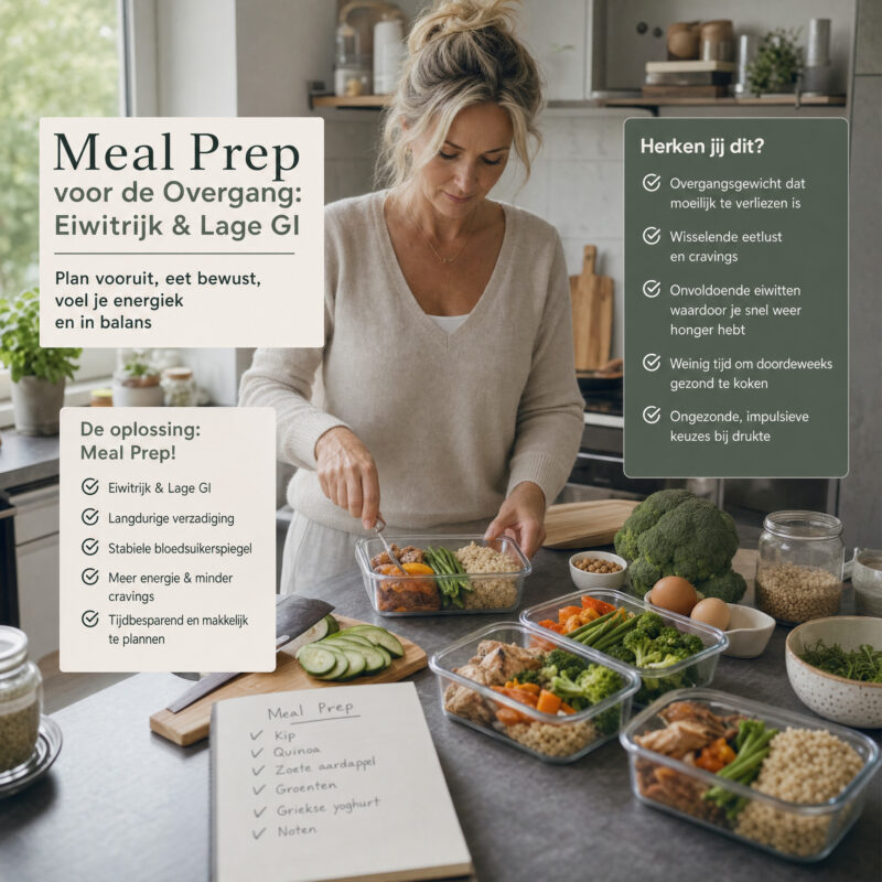 Meal Prep voor de Overgang: Eiwitrijk & Lage GI