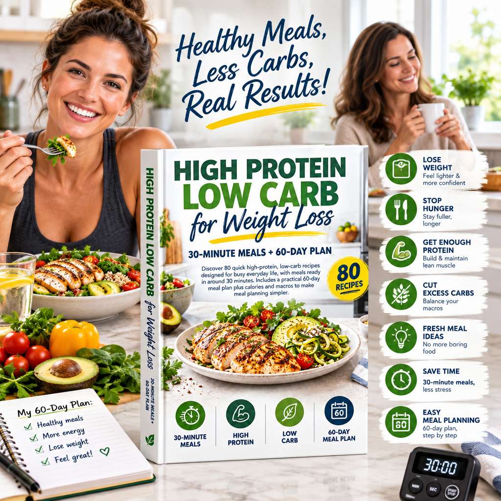 High Protein Low Carb for Weight Loss - High Protein Low Carb for Weight Loss: 30-Minute Meals + 60-Day Plan